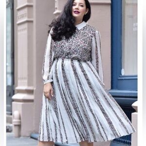 Girl With Curves x Lane Bryant Mixed Print Dress